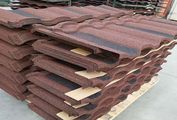 Stone Chips Coated Metal Roofing Tile
