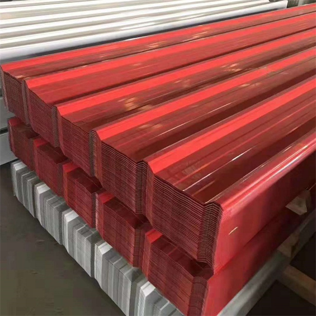 Prepainted galvanized corrugated steel sheet