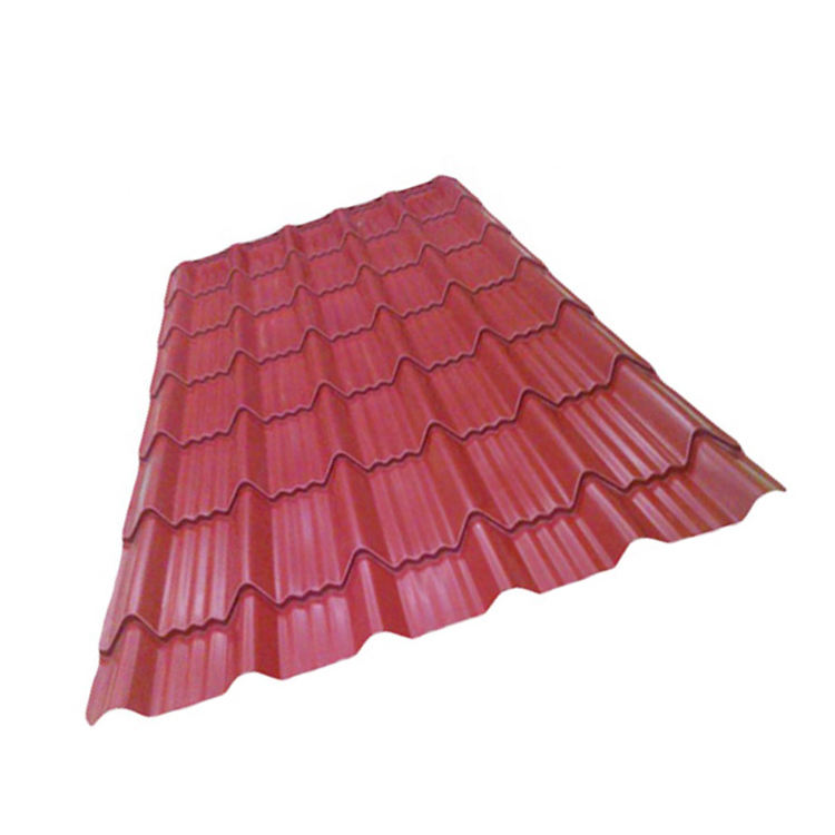 Corrugated sheet galvanized steel construction material