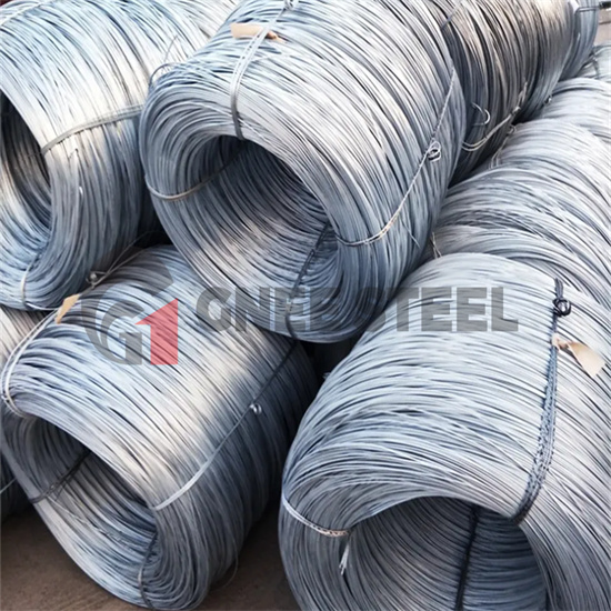 High temperature and wear resistant galvanized steel wire
