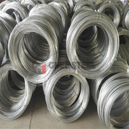 Galvanised steel oval wire