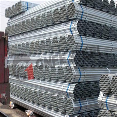 Industrial use of galvanized steel pipes