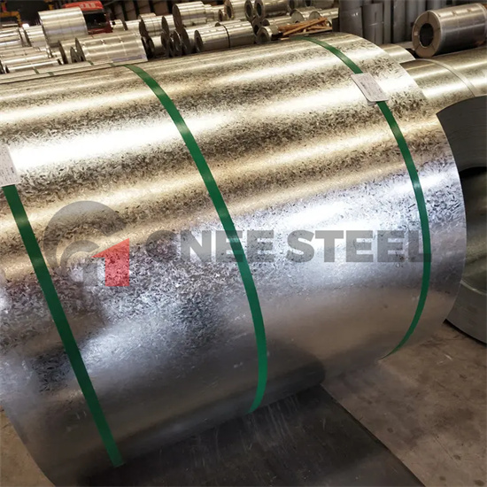Galvanized metal sheet and strip coil
